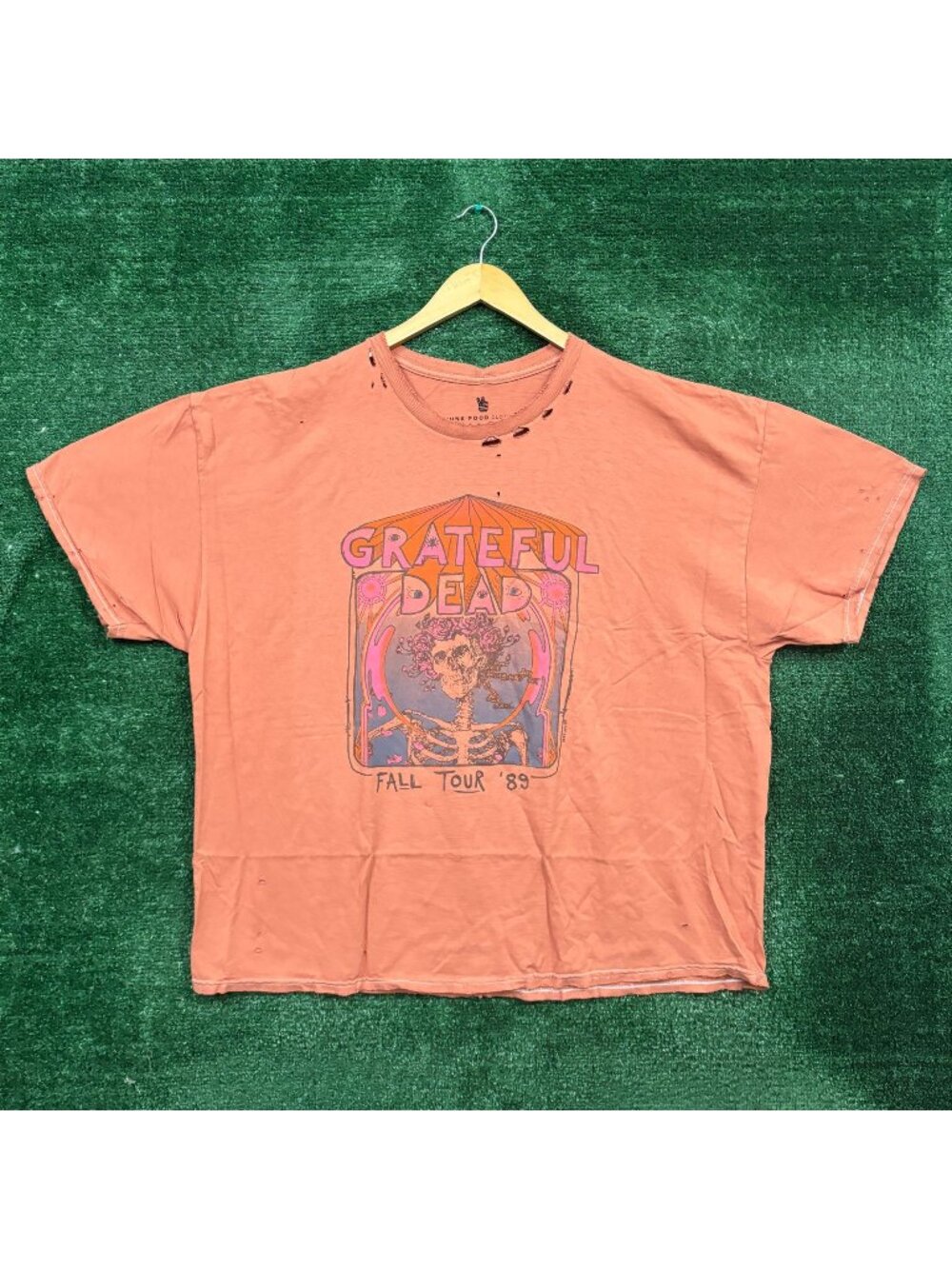 Grateful Dead Big Bertha Flower Crown Distressed T-Shirt Size XXL